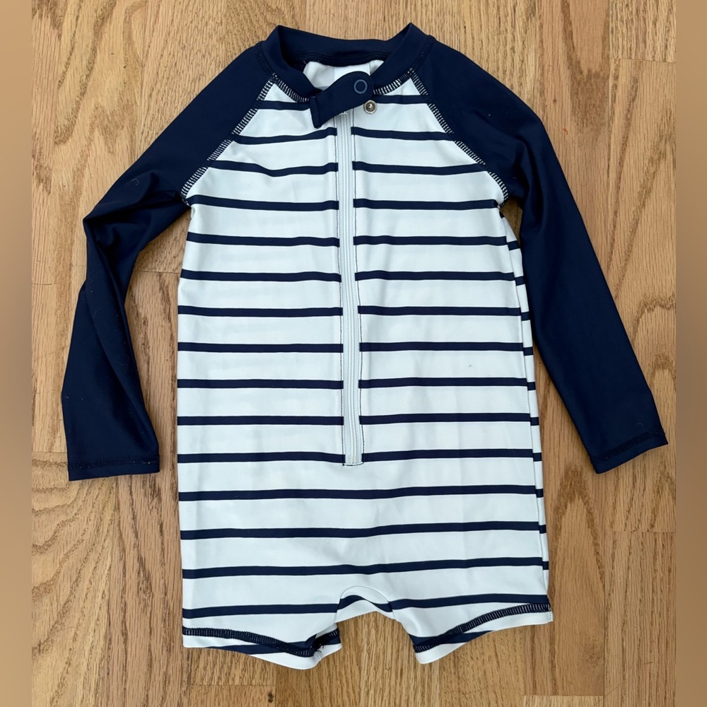 Tucker + Tate Long-Sleeve Rash Guard Swim Suit